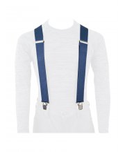Navy Oxford Riggers Essential Extra Strong Braces at JTS Biker Clothing